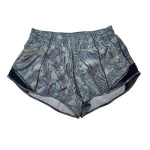 Lululemon Hotty Hot Low Rise Short Dimensional Icing Blue Multi Size 6 Regular